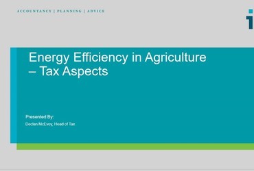 Taxes & Energy Efficiency